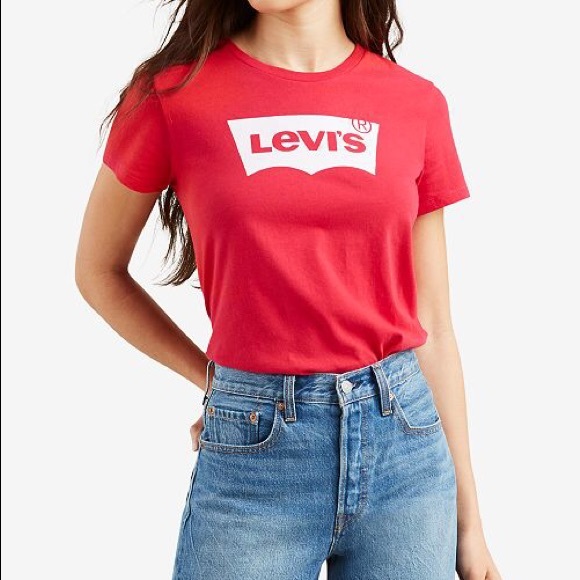 red levis tshirt